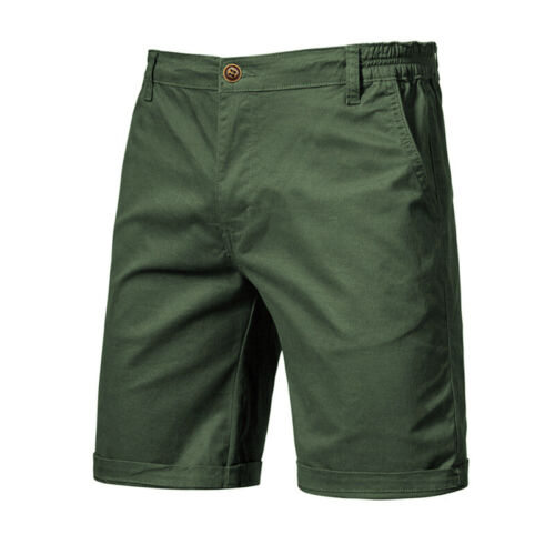 Men's Cargo Shorts Casual Chino Shorts Half Pants Wear Shorts Summer Flat Slim - Picture 12 of 21