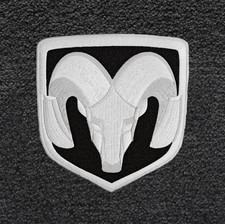 Dodge Ram 1500 Carpet Floor Mats 2pc Dark Slate Wsilver Ram Logo Fits 2002-2008