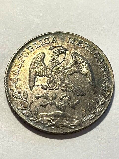 1889-Ga JS Mexico Silver 8 Reales/Tone/AU++ #10692 | eBay