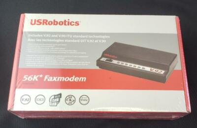 = US Robotics 56K Faxmodem Includes V92 & V90 ITU Standard Tech NEW SEALED