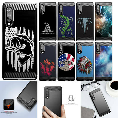 For [LG Velvet (2020)][Flex TPU Fiber SET8] TPU Slim Flexible Grip Case