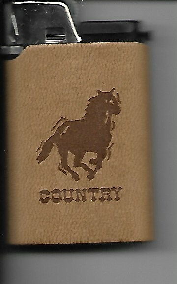 COUNTRY LEATHER DJEEP LIGHTER SET 3 ONE OF EACH COLLECTIBLE GOOD FLINT NO BUTANE