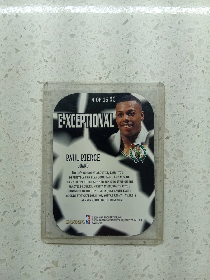 Skybox E-X E-Xceptional #4 XC Paul Pierce 1999-00 (Celtics HOF) Foto 2 de 2