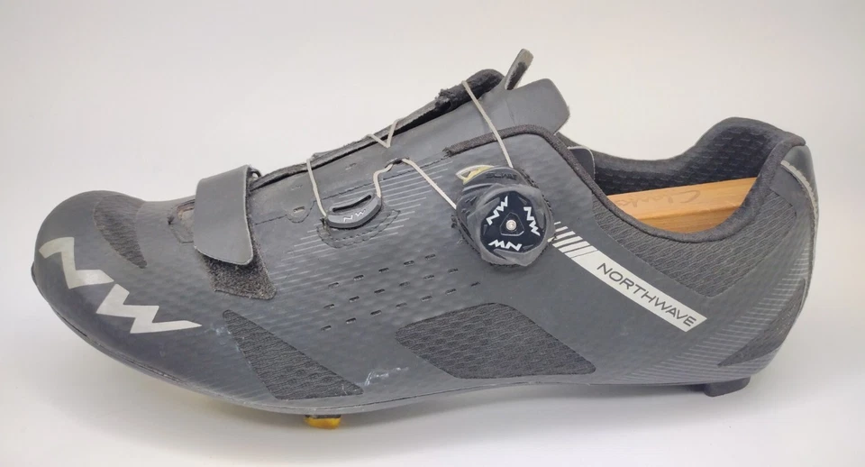 Zapatos Northwave Storm Carbono Carretera Negro Plata Para Hombre Talla 14 EE. UU. 48 EUR Foto 4 de 4