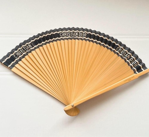 Christian Dior DIORIVIERA Folding Fan Navy Black Sensu Japan Novelty 2023 New JP - Picture 1 of 4
