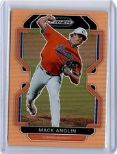 2022 Prizm Draft Picks Orange Refractor Mack Anglin 35/50 (B24) Royals