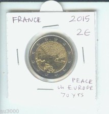 2015 2€  2 € FRANCE COMMEMORATIVE 70 years of PEACE in EUROPE 2 Euro