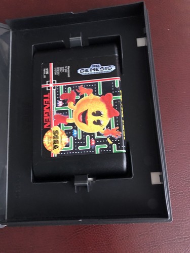 Sega Genesis Ms Pac-Man Tengen Video Game USA 1991 Game & Manual - Not Tested - Picture 5 of 6