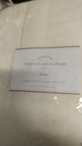 2 Pottery Barn Textured Cotton Drapes Panels Tab Top 50 X 84 New