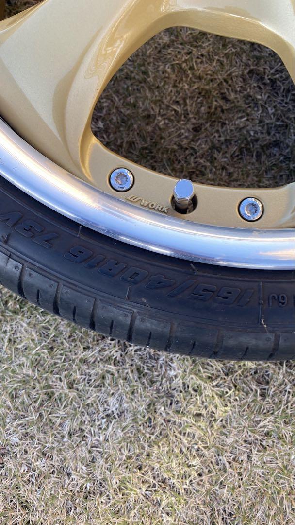 WORK VS-KF gold 4Wheels 16inch 6J +42 and 6.5J +45 4×100 NO WORK VS-KF gold 4Wheels 16inch 6J +42 and 6.5J +45 4×100 NO