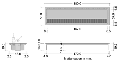 Kwmobile Placca Passa-cavi - 4x Coperture Spazzola Passaggio Fili - Foto 3