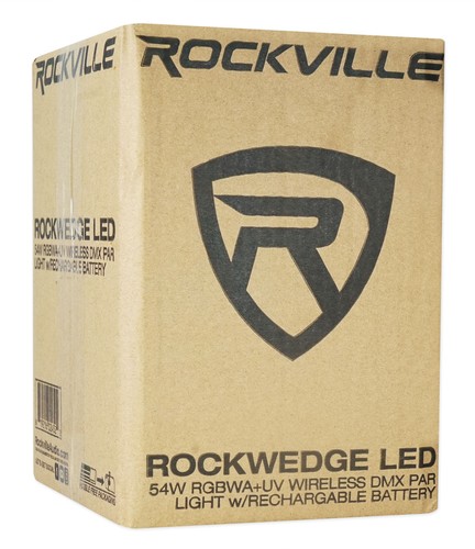 (2) Rockville RockWedge LED Battery Powered Par Lights+Wireless DMX Controller - Picture 12 of 12