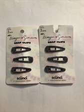2 Packs Of Scunci Snap Clips Morgan Simianier Purple Rhinestones 6 Clips UO