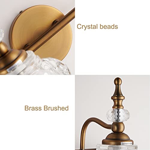 Vintage Bathroom Light Fixtures 2 Light Vanity Lighting Fixtures Brass Bathroom eBay