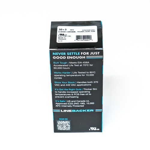 Supco Capacitor Round Dual Run 30 + 3 uf mfd 370/440 Volts for HVAC Motors - Picture 4 of 5