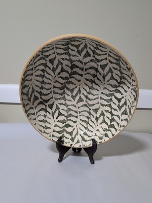 Terrafirma Ceramics 12''  Serving Super Bowl In the Fern Pine Pattern  SIGNED! 