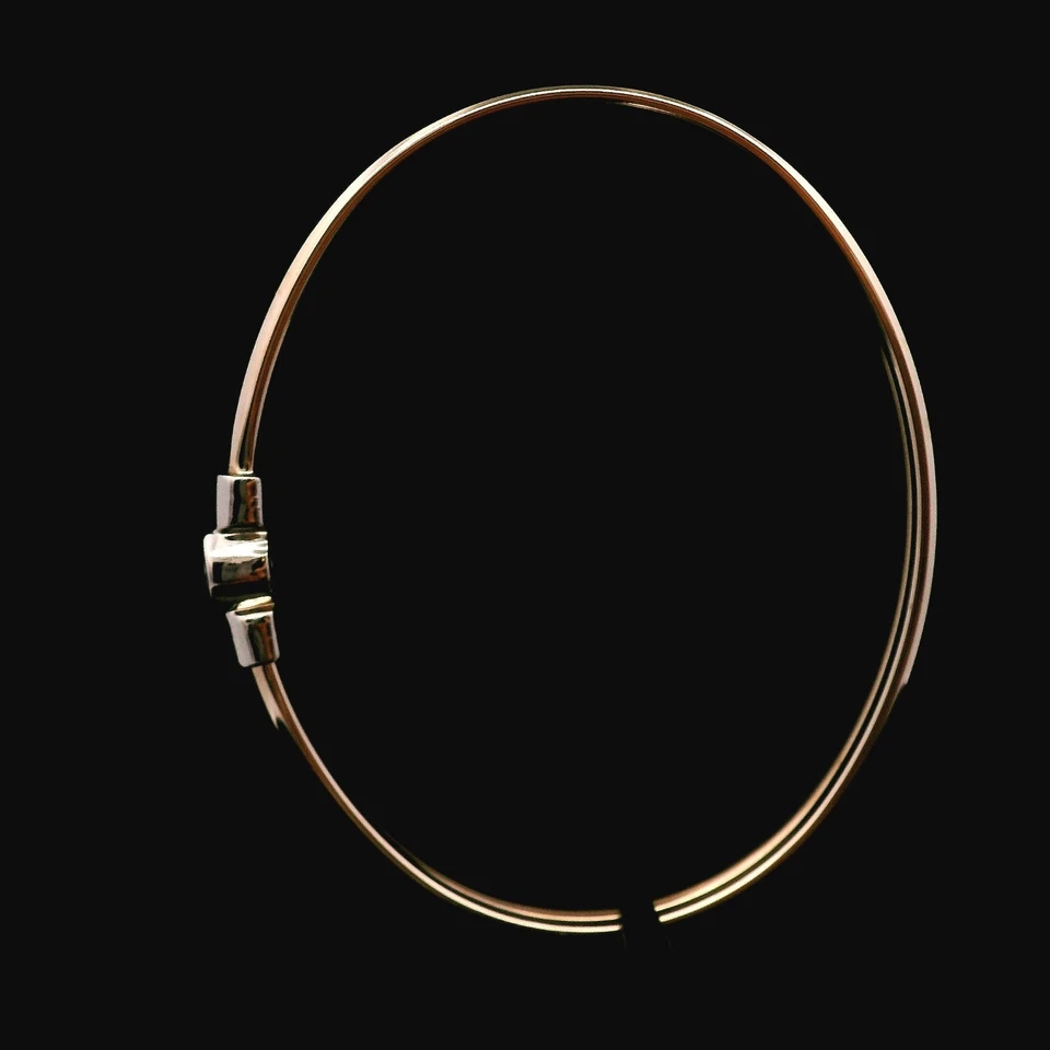 14KT Yellow Gold Diamond Bangle – .35ct I1 Z – 7.93g (5.1 DWT) - Image 4 of 4