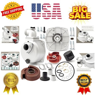 2'' Semi-Trash Water Pump for Straight Keyed Shafts Replacement for Pacific H...