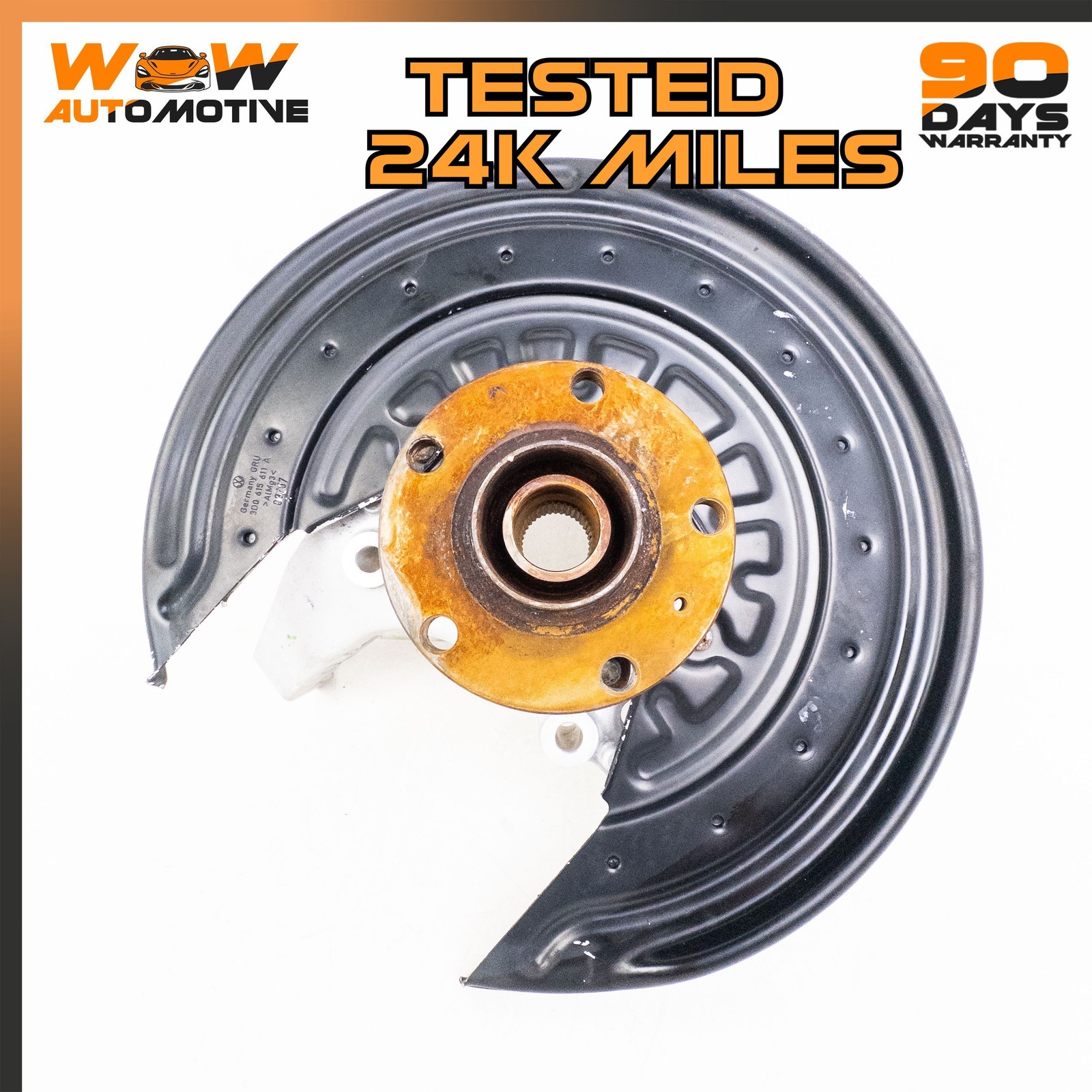 04-19 BENTLEY CONTINENTAL GTC REAR LEFT DRIVER SIDE SPINDLE KNUCKLE HUB OEM
