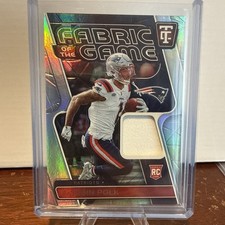 Ja'lynn Polk Rookie Fabric of the Game 141/149 Patriots (RC, MEM, Insert) TC