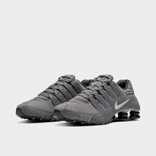 Nike Shox NZ Running Shoes Dark Grey / Metallic Iron Ore Sz 8.5 378341 059