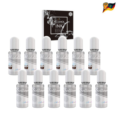 Alkoholtinte Weiße 120ml Set 2 Typen Harz Petrischalen
