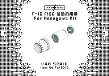 FAB FA48013 1/48 F-16 F100 Engine Exhaust Nozzles For HASEGAWA F-16 KIT