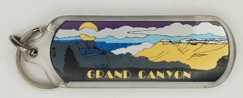 Vintage Two Sided Grand Canyon Arizona Landscape Acrylic Keychain Keyring by BCS - Picture 5 of 7