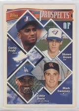1994 Topps Prospects Curtis Pride Shawn Green Mark Sweeney Eddie Davis #237 0q1p