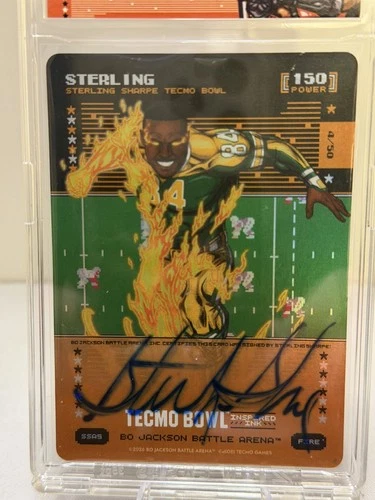 2026 Bo Jackson Battle Arena Sterling Sharpe AUTO Fire #SSA5 4/50 Power 150