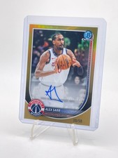 2025-26 Bowman Chrome - Alex Sarr (Wizards) - Base Gold Refractor Auto /50