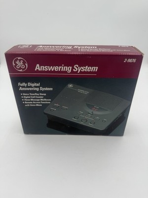 GE Answering System Fully Digital Family Answering System 2-9876 - New Old Stock