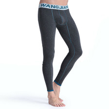 Winter Men's Underwear Warm Long Johns Thermal Leggings Home Wear Slim Pants