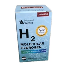Hydrogen Water Tablets, 8 PPM Hydrogen, 60 Tablets for Drinking Water.