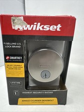 Kwikset Uptown Deadbolt SmartKey Silver Key One Side 258 RDT Round 92580 010