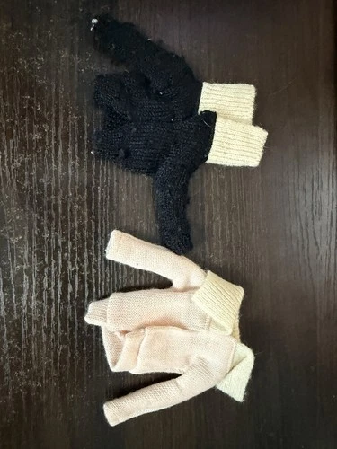 Vintage Barbie: CARDIGAN PAK, 1962 Black And Pink Sweaters