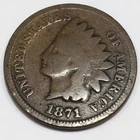 1871 Indian Head Penny Beautiful Coin Rare Date