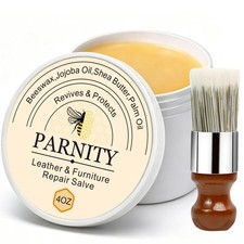 Furniture Salve for Leather Wood Residue-Free with Brush 4oz Polishe