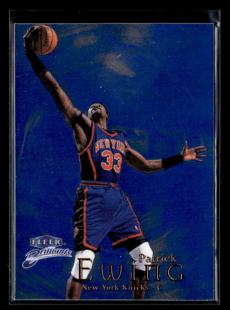 1998-99 Fleer Brilliants Patrick Ewing #18B Blue New York Knicks IC1007