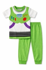 Disney Pixar Toy Story Buzz Lightyear Pajama Set Boys Size 4 Green 2-Piece NWT