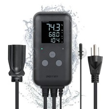 Reptile thermostat, Greenhouse Temperature Controller, Digital Waterproof The...