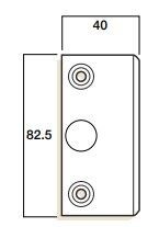 Whitco Sliding Screen Door Latch Bass Internal & External Black W821417 - Picture 4 of 6