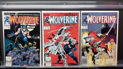 WOLVERINE #1 2 3 MARVEL 1988 1ST PATCH CHRIS CLAREMONT JOHN BUSCEMA 1ST SERIES