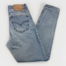 Levis 512 Jeans Mens 32 x 31 Slim Fit Tapered Leg Blue Denim 90s Vintage