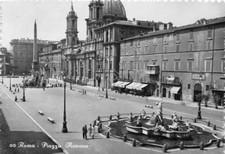 Postcard Rome Piazza Navona 1954