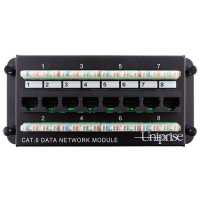 COMMSCOPE UNIPRISE UNMDU-DDM-8-C6 CAT6 DATA DISTRIBUTION PATCH PANEL (8-PORT)