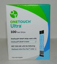 ONETOUCH ULTRA 100 TEST STRIPES – 1 BOX – EXP. DATE 2025