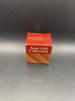 Vintage Avon Spice Bouquet Candlette NOS Gift Collection Fragranced Candle