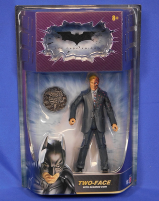 ☆レア☆BATMAN THE DARK KNIGHT TWO-FACE BATMAN DARK KNIGHT TWO-FACE FIGURE W/SCARRED COIN 2008 MATTEL