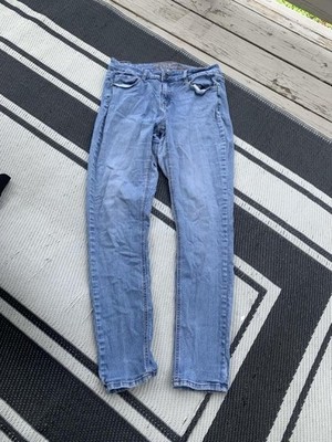 Vintage Y2K Wax Jean Light Wash Blue Straight Leg Jeans